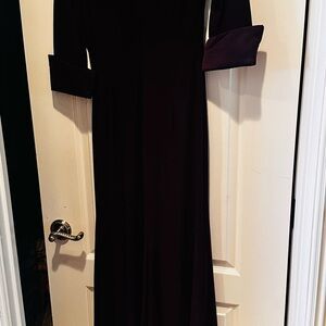 Jessica Howard Purple Sleeveless Cocktail Gown